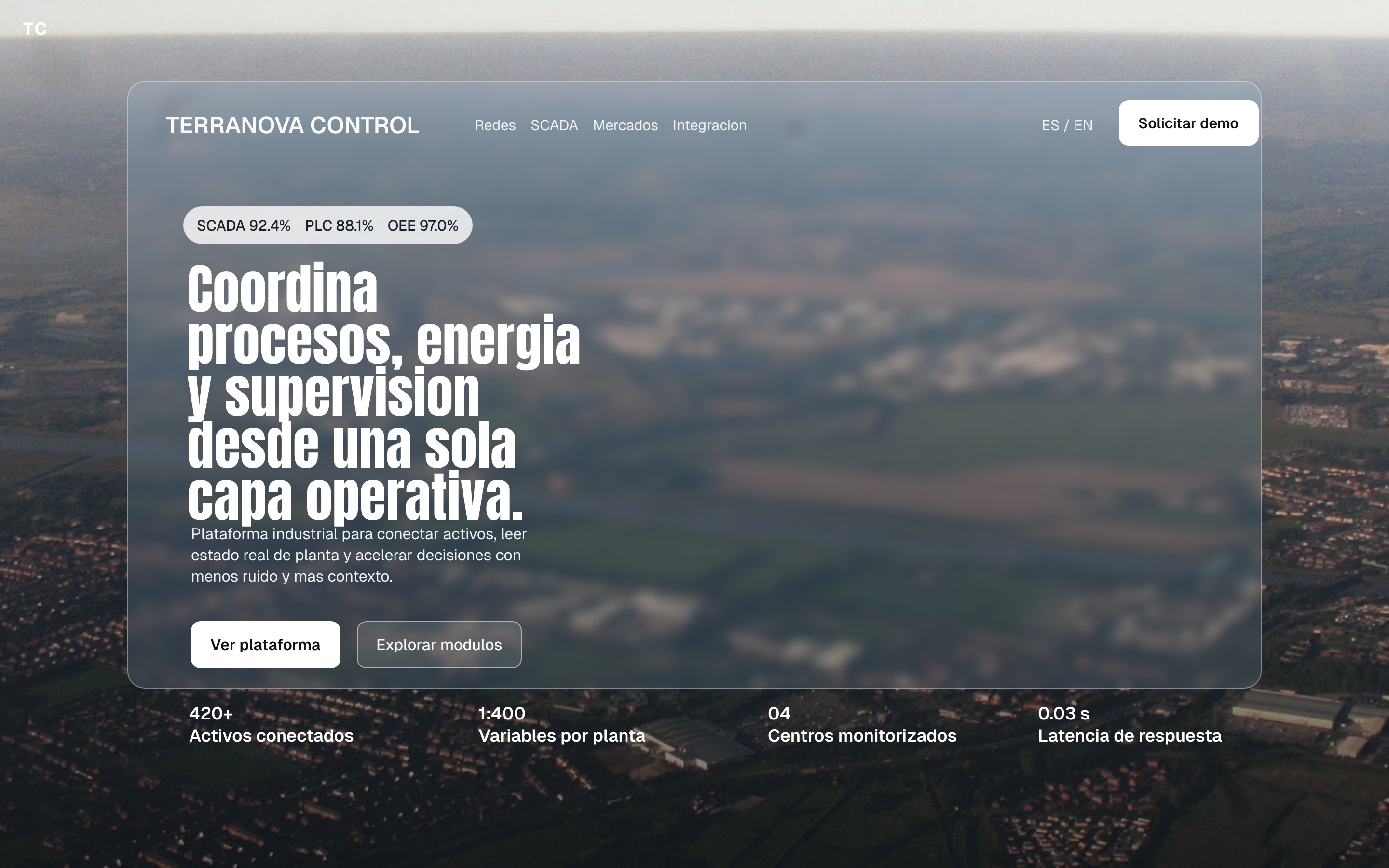 Terranova Control portfolio concept